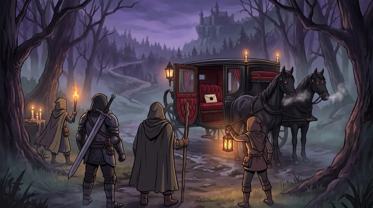 black carriage