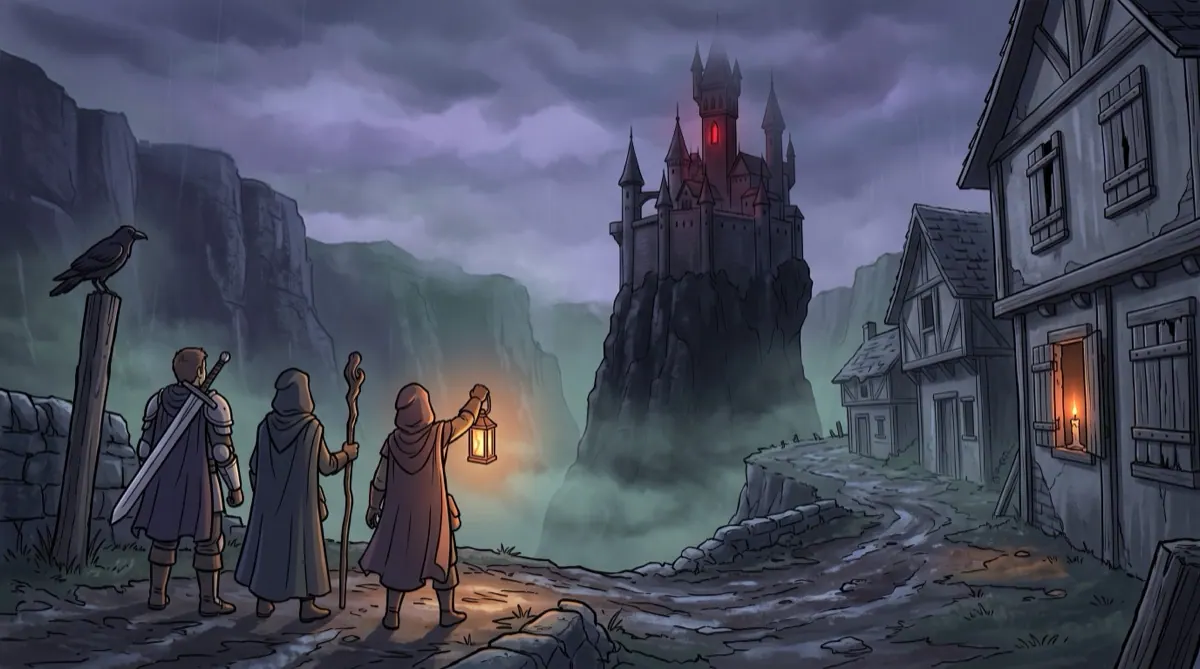 castle glimpse
