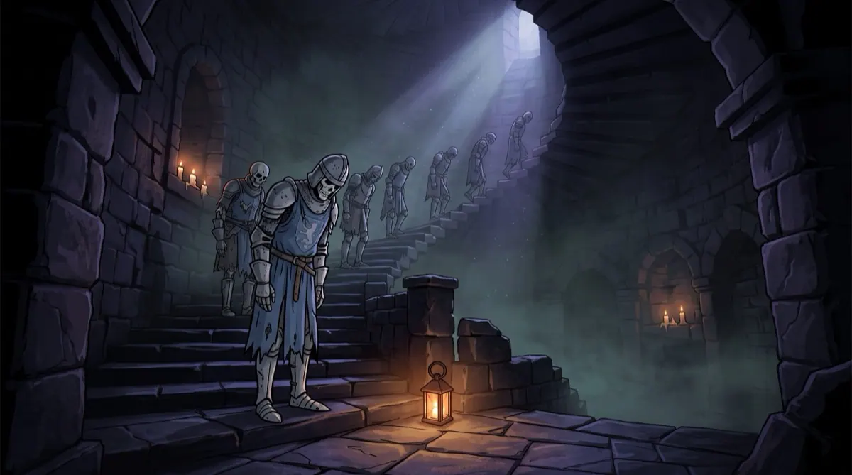 knights stair bow