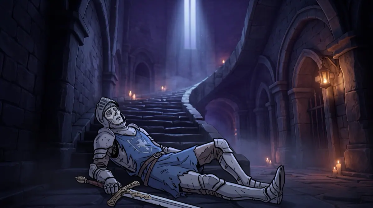 knights stair fallen
