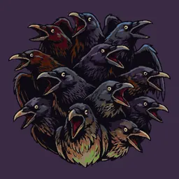 swarm of ravens