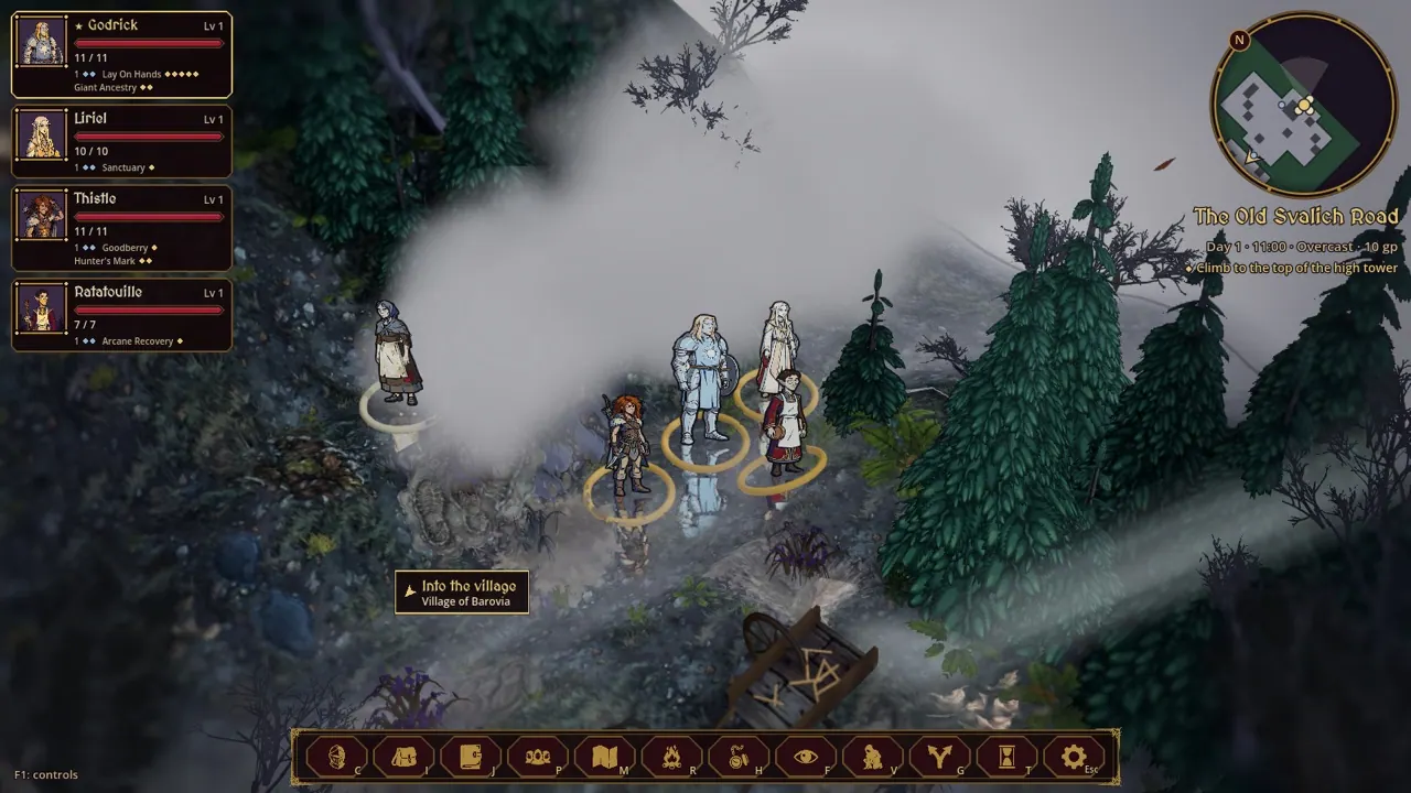 loc into the mists road 1